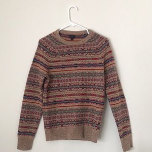 J. Crew Fair Isle Lambswool Sweater